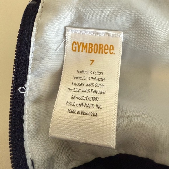 Gymboree White and Blue Sleeveless A-line Dress - Picture 5 of 10